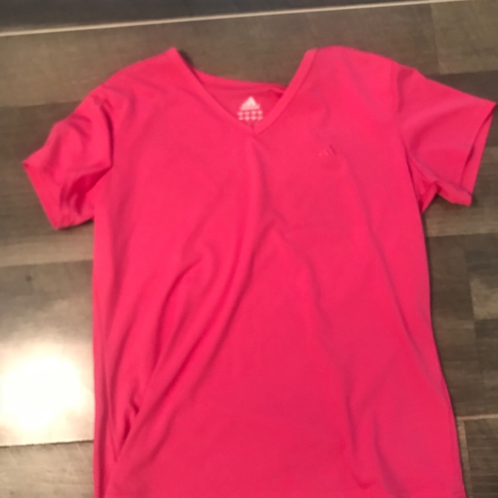 Pink adidas shirt